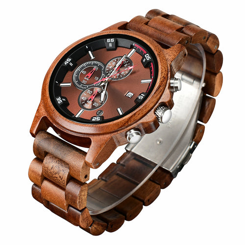 Fashion Wooden Men's Quartz Watch