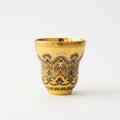 GUYU Teebecher mit Goldeinlage Dunhuang | Immaterielles Kulturerbe Vergoldung | 40ml | Gongfu-Teetasse