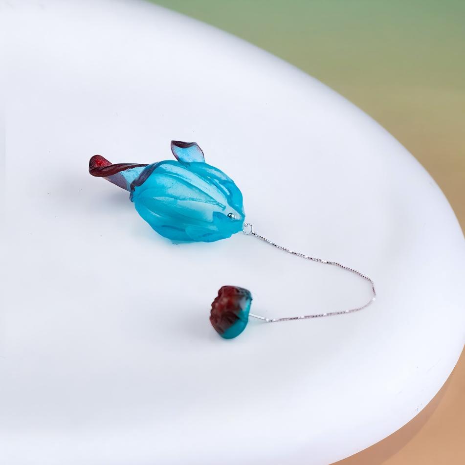 Emo | Hand-Sculpted Leather Drop Earrings