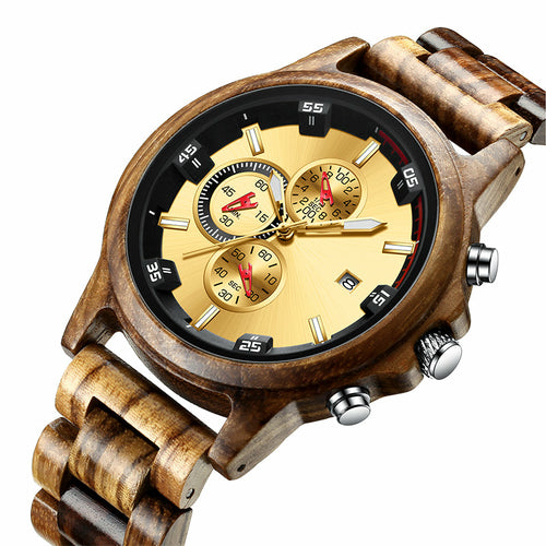 Fashion Wooden Men's Quartz Watch