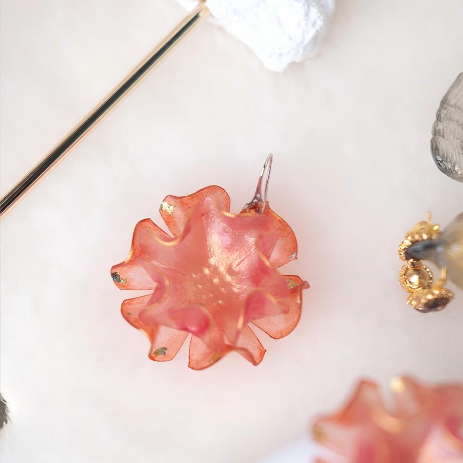 Devoted | Hand-Sculpted Leather Flower Earrings