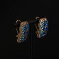 Blue Zircon Drop Earrings | Ancient Palace Style