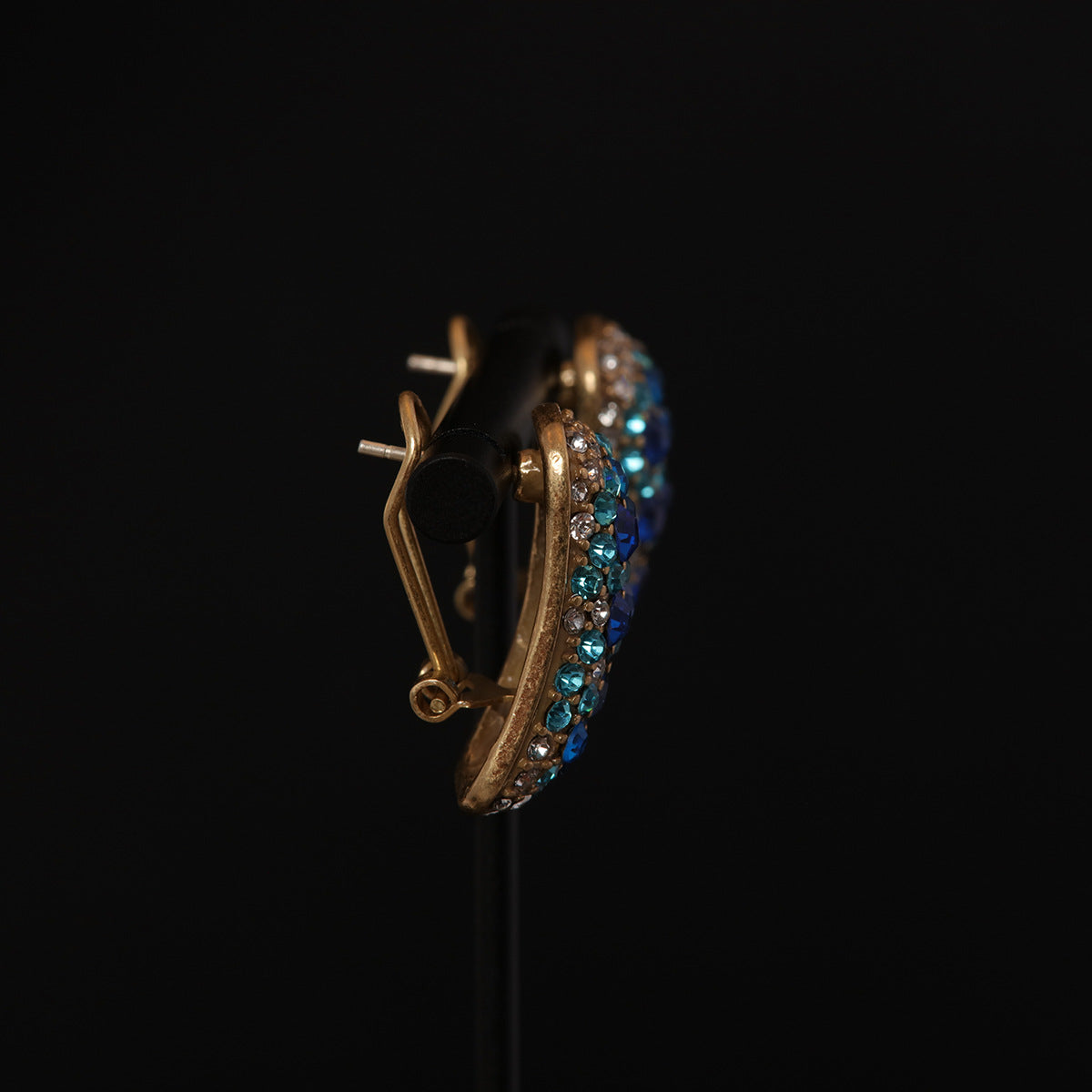 Blue Zircon Drop Earrings | Ancient Palace Style