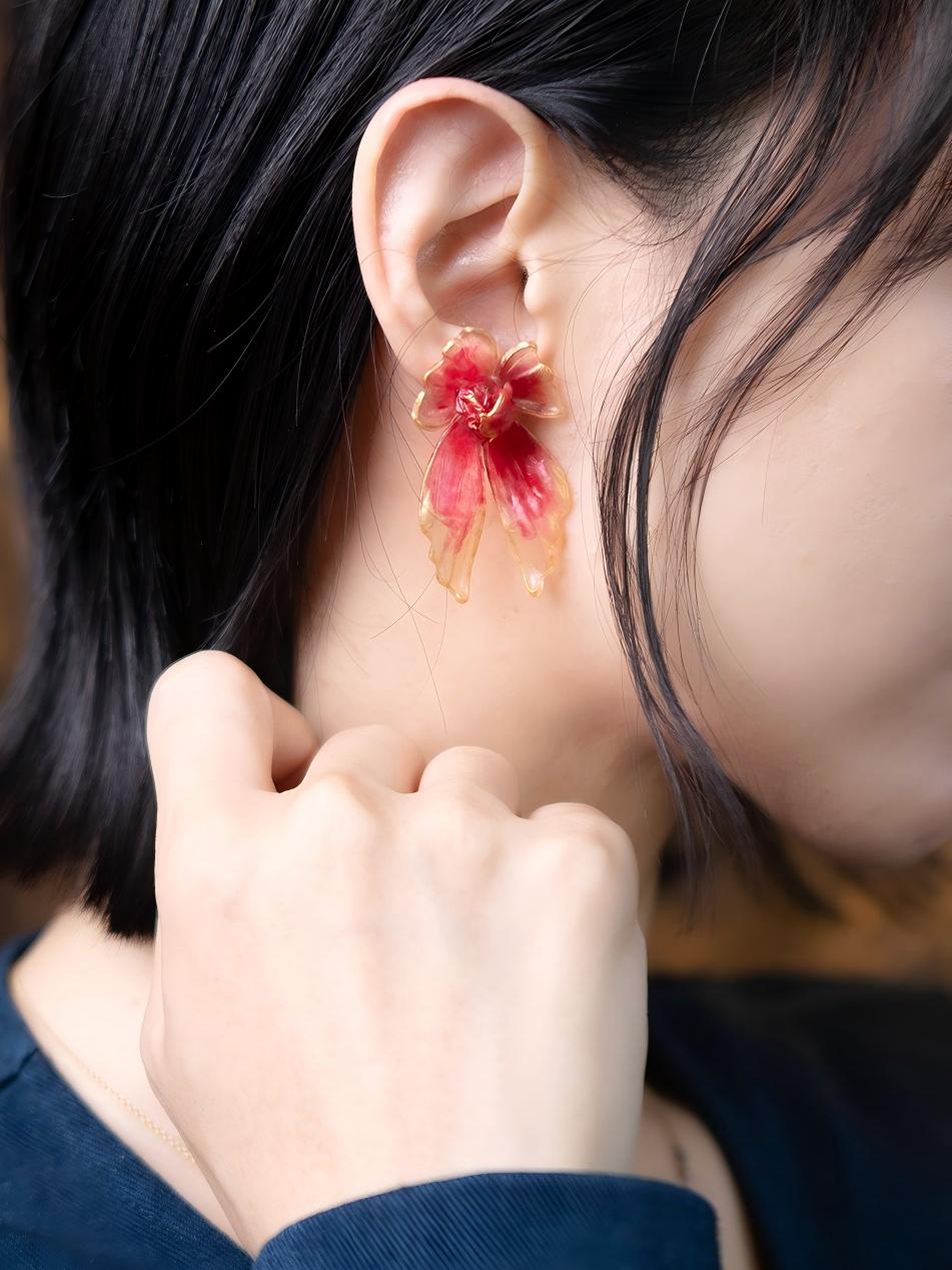 Emotion | Hand-Sculpted Leather Butterfly Earrings