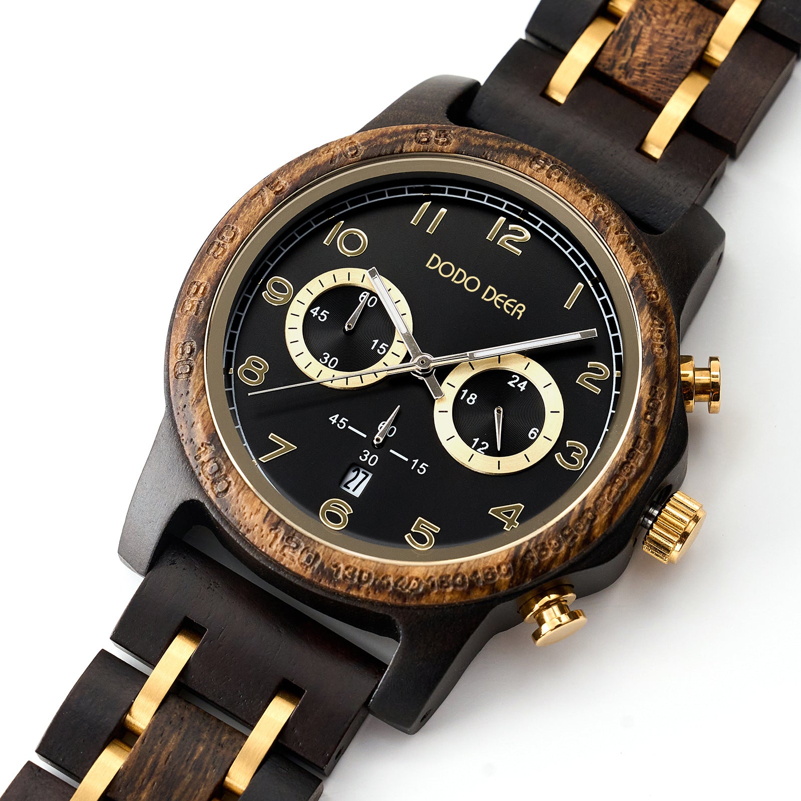DODO DEER Wood Chronograph Watch Men | Japanese Movement | 45mm