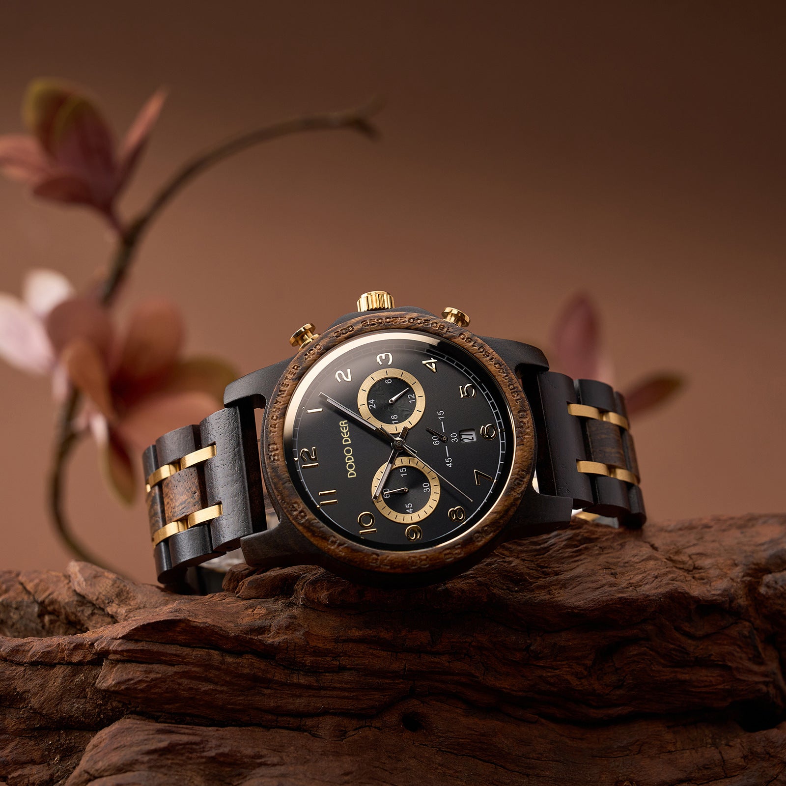 ryota.aderu1215  DODO DEER Wood Chronograph Watch Men | Japanese Movement | 45mm